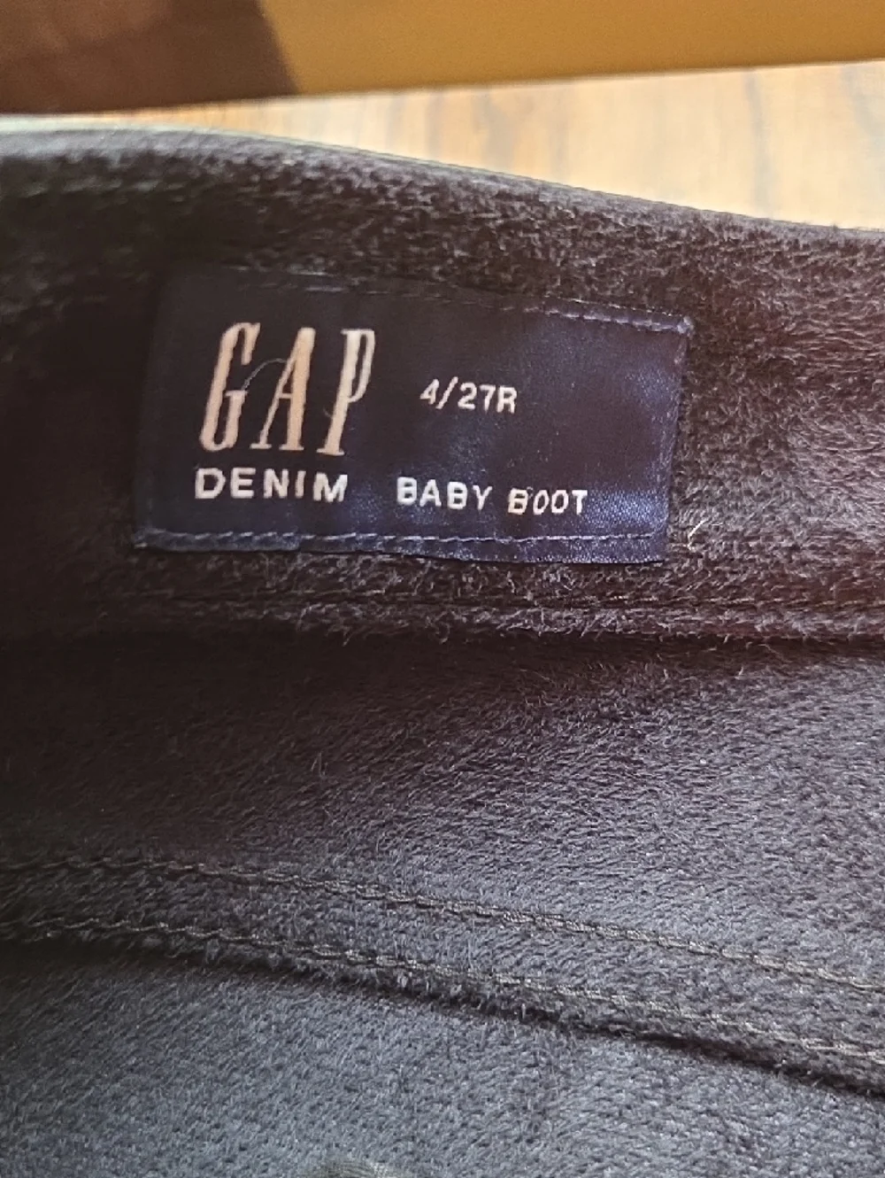 GAP Black Faux Leather Flared Jeans - Picture 2 of 4